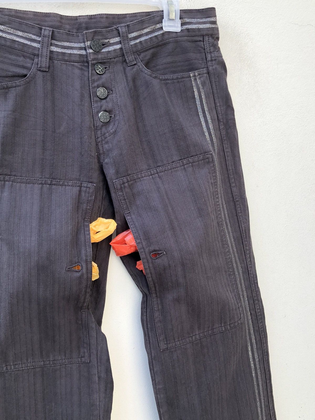 Vintage Vintage Ozone Rocks Japan Silver Lines HBT Six Pocket Pant Size US 30 / EU 46 - 5 Thumbnail