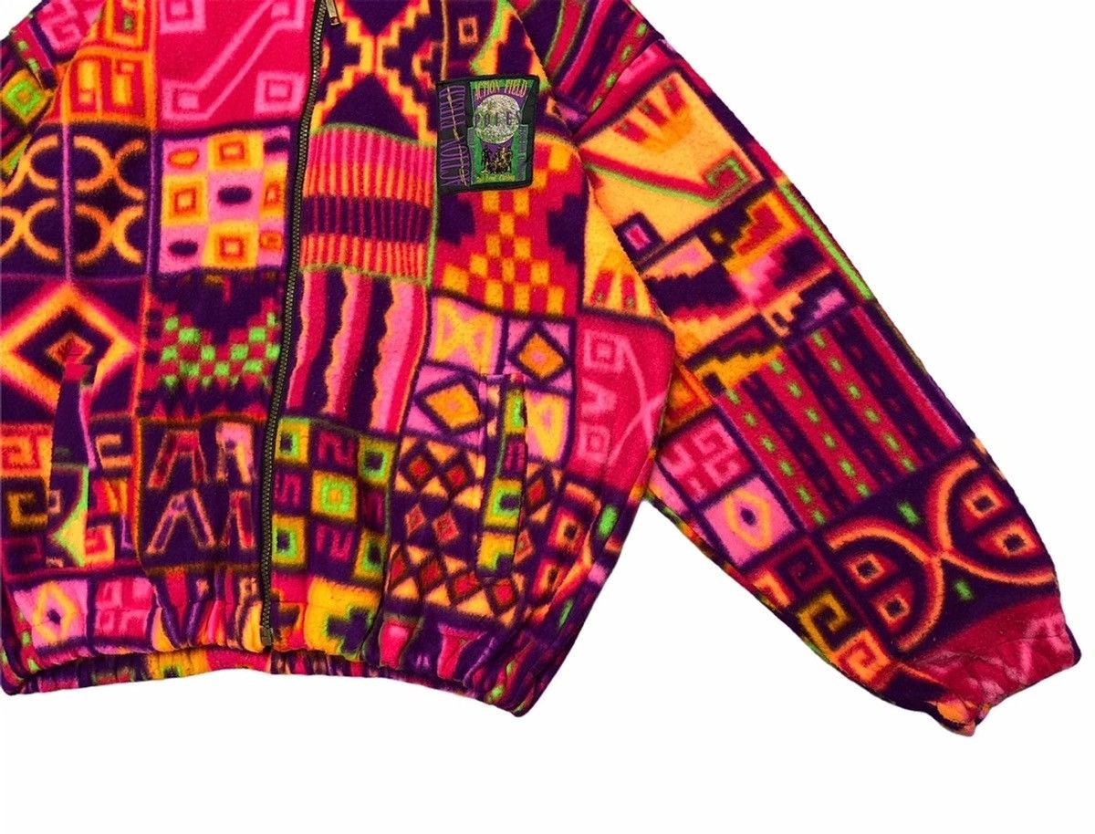 Japanese Brand × Vintage Patchwork 90's Style Action Field Hooded Fleece Size US L / EU 52-54 / 3 - 3 Thumbnail