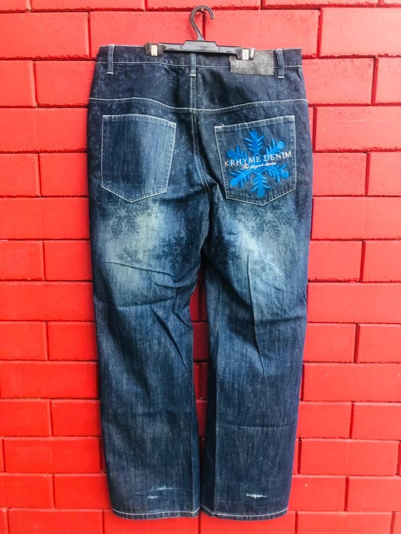 Japanese Brand × Vintage Vintage Krhyme Denim Japanese Designer Fashion Style Size US 35 - 2 Thumbnail