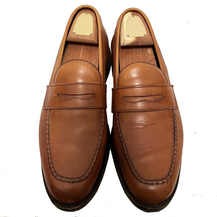 Allen Edmonds $395 ALLEN EDMONDS Cognac Penny Loafer / Rubber Sole ...