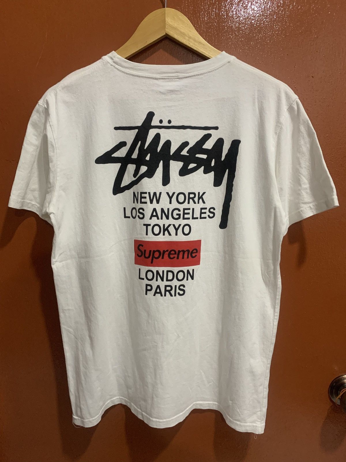 Stussy Supreme Stussy x Supreme Tshirt Grailed