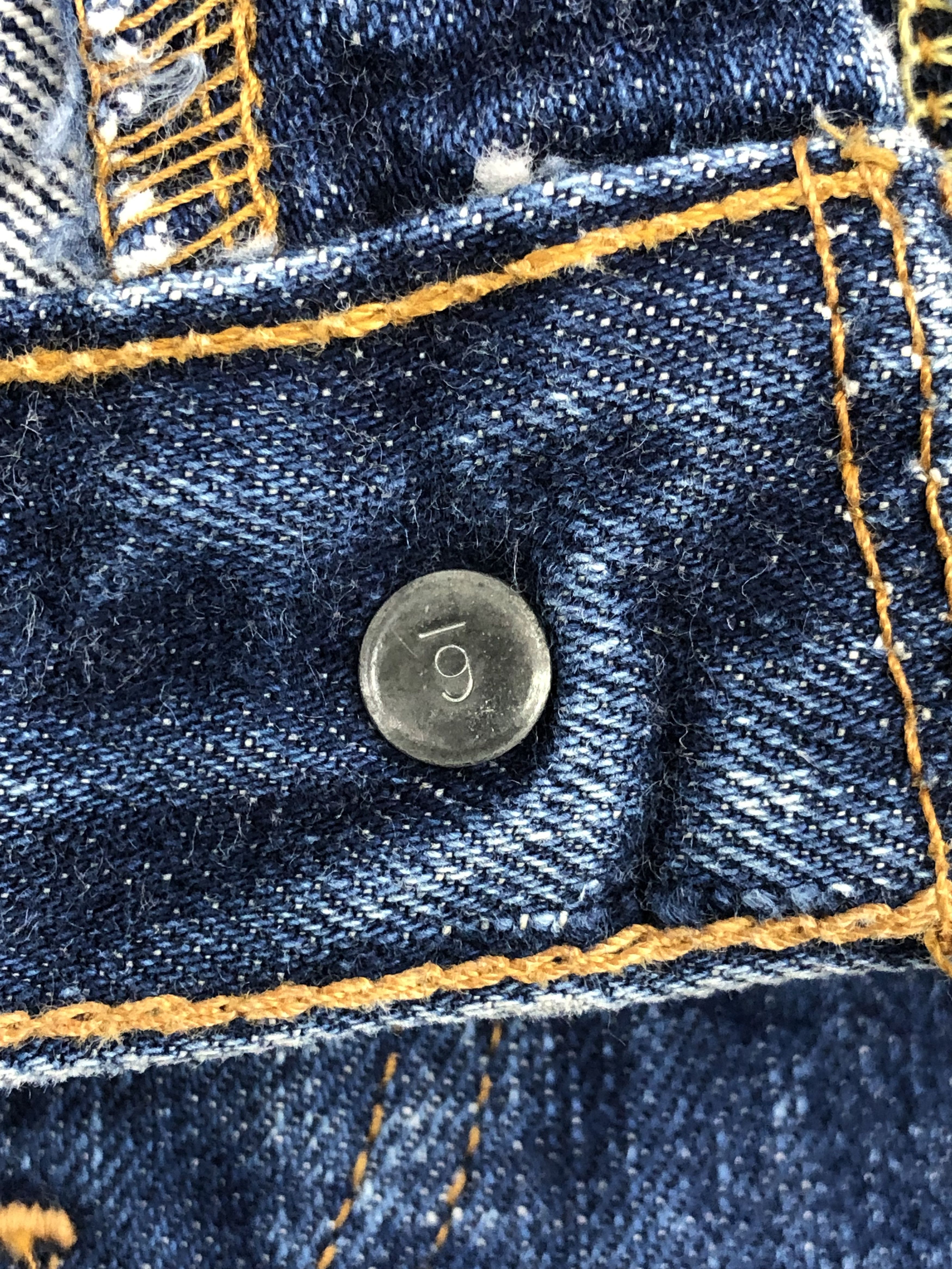 Levi's Blue Denim 80s Vintage Levis 501 Big E Cropped Jeans DP1362 Size US 32 / EU 48 - 5 Thumbnail