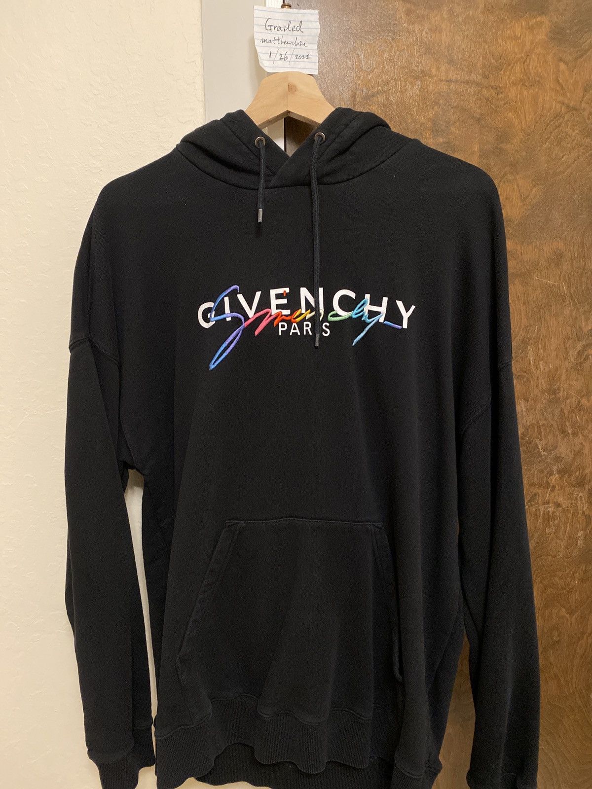 Givenchy paris best sale rainbow hoodie