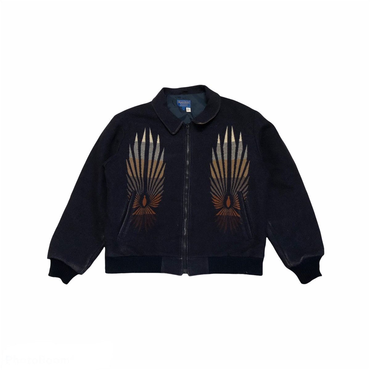 Vtg Beaver State Pendleton Navajo Wool Jacket Kapital Style 