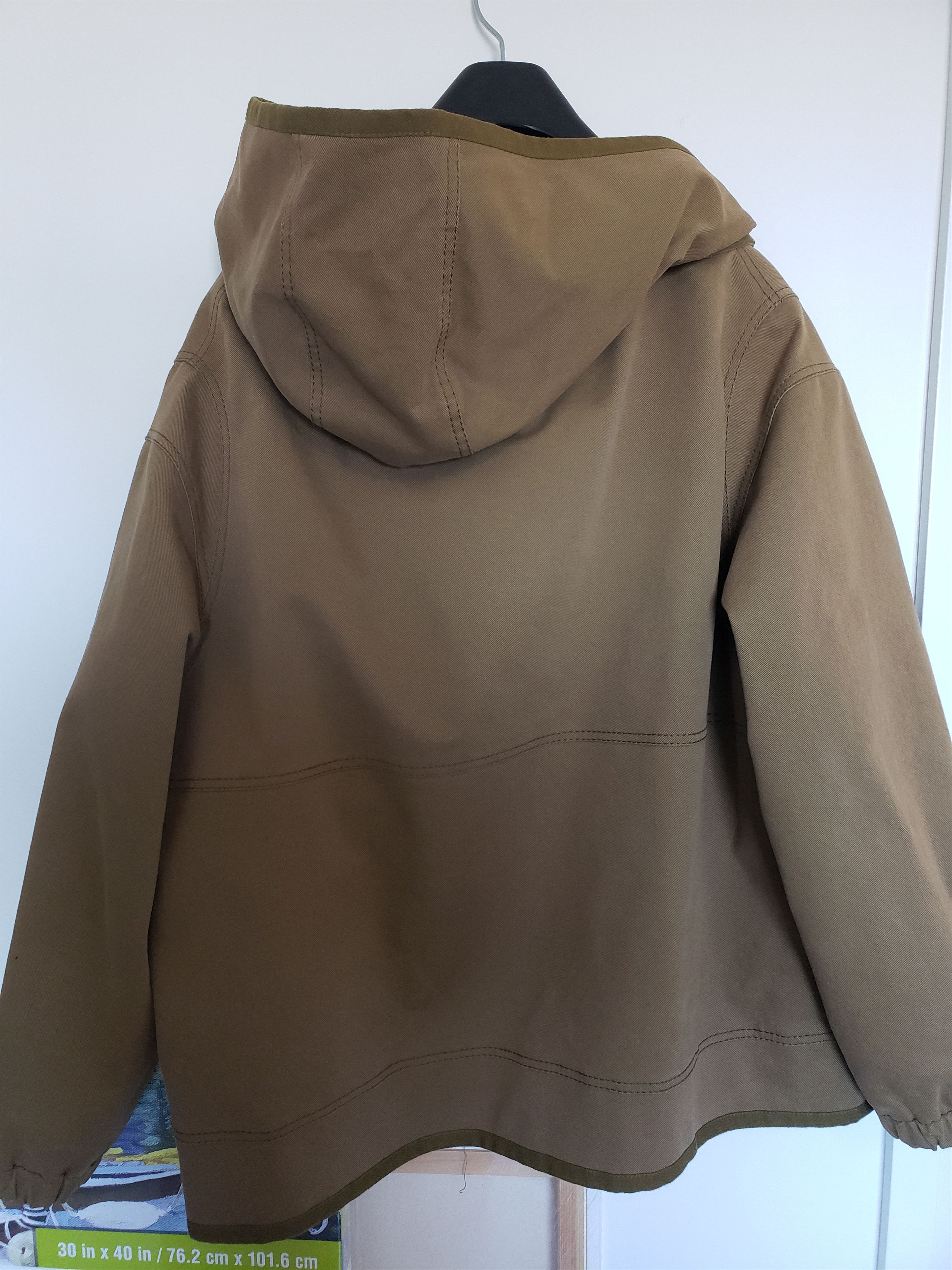 せきせいくうページ Oversized military inspired jacket