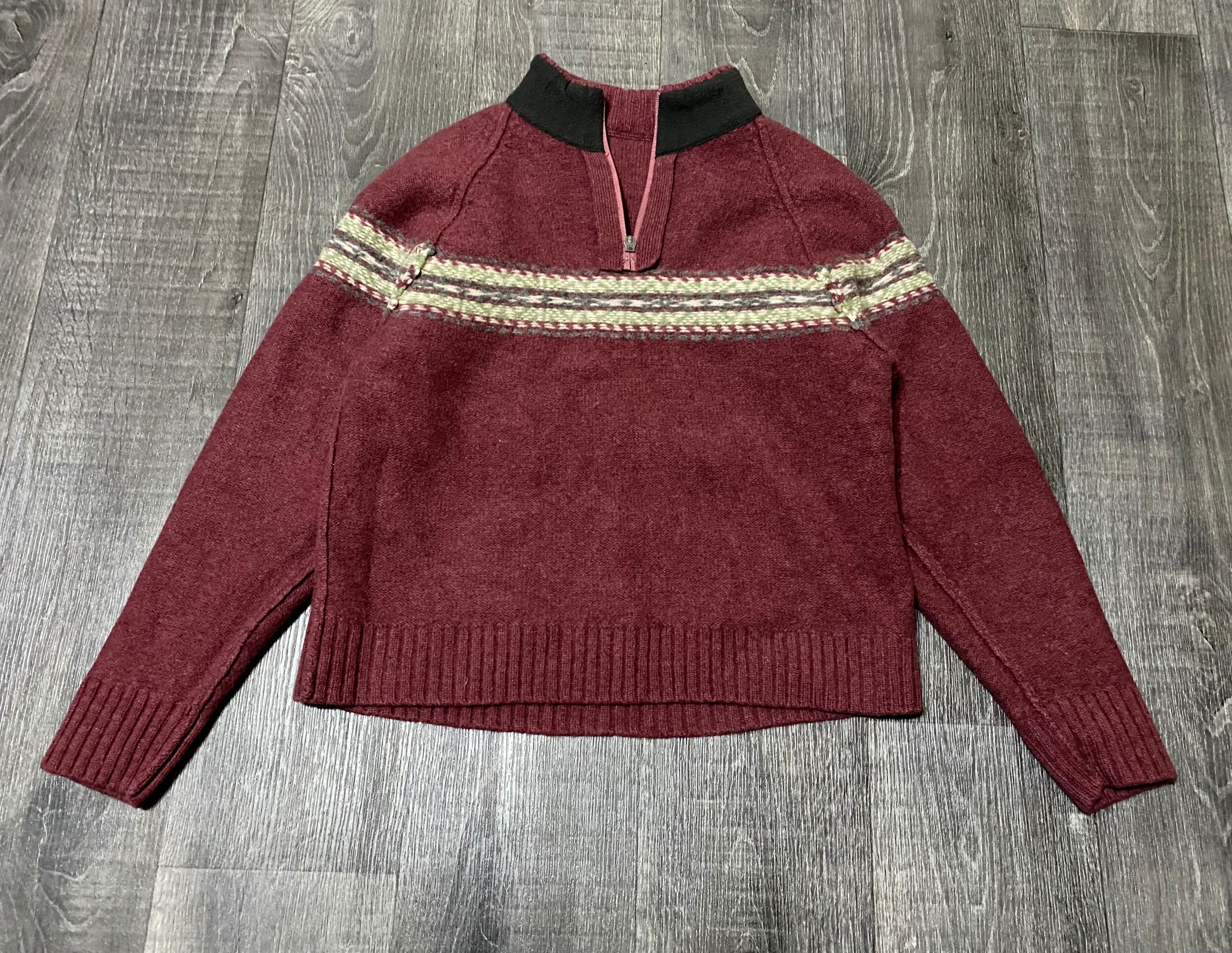 Woolrich Woolen Mills Women's Woolrich Vintage Patterned Zip Wool Fleece Sweater Size US M / EU 48-50 / 2 - 4 Thumbnail