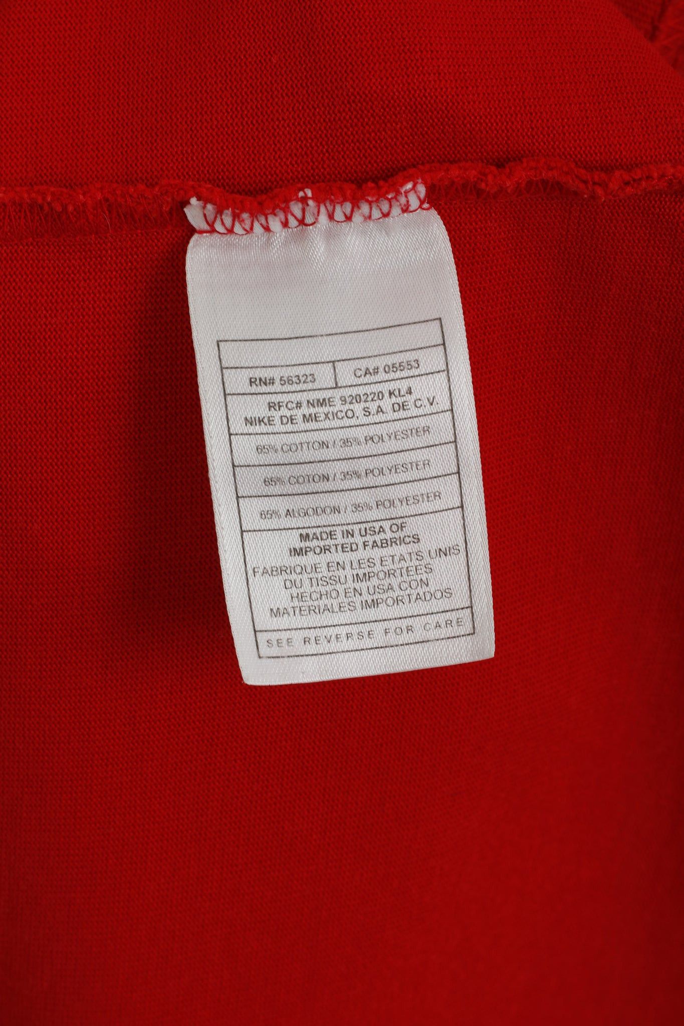 Nike Nike Team Men L Polo Shirt Red Cotton USA Football 6515 Size US L / EU 52-54 / 3 - 5 Thumbnail