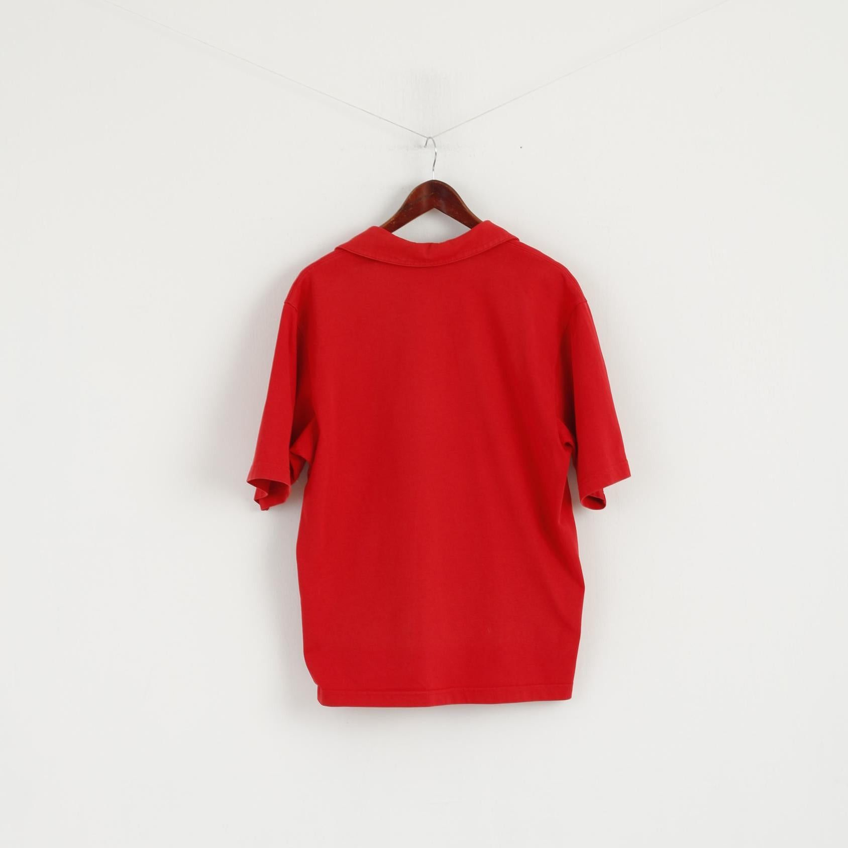 Nike Nike Team Men L Polo Shirt Red Cotton USA Football 6515 Size US L / EU 52-54 / 3 - 6 Thumbnail