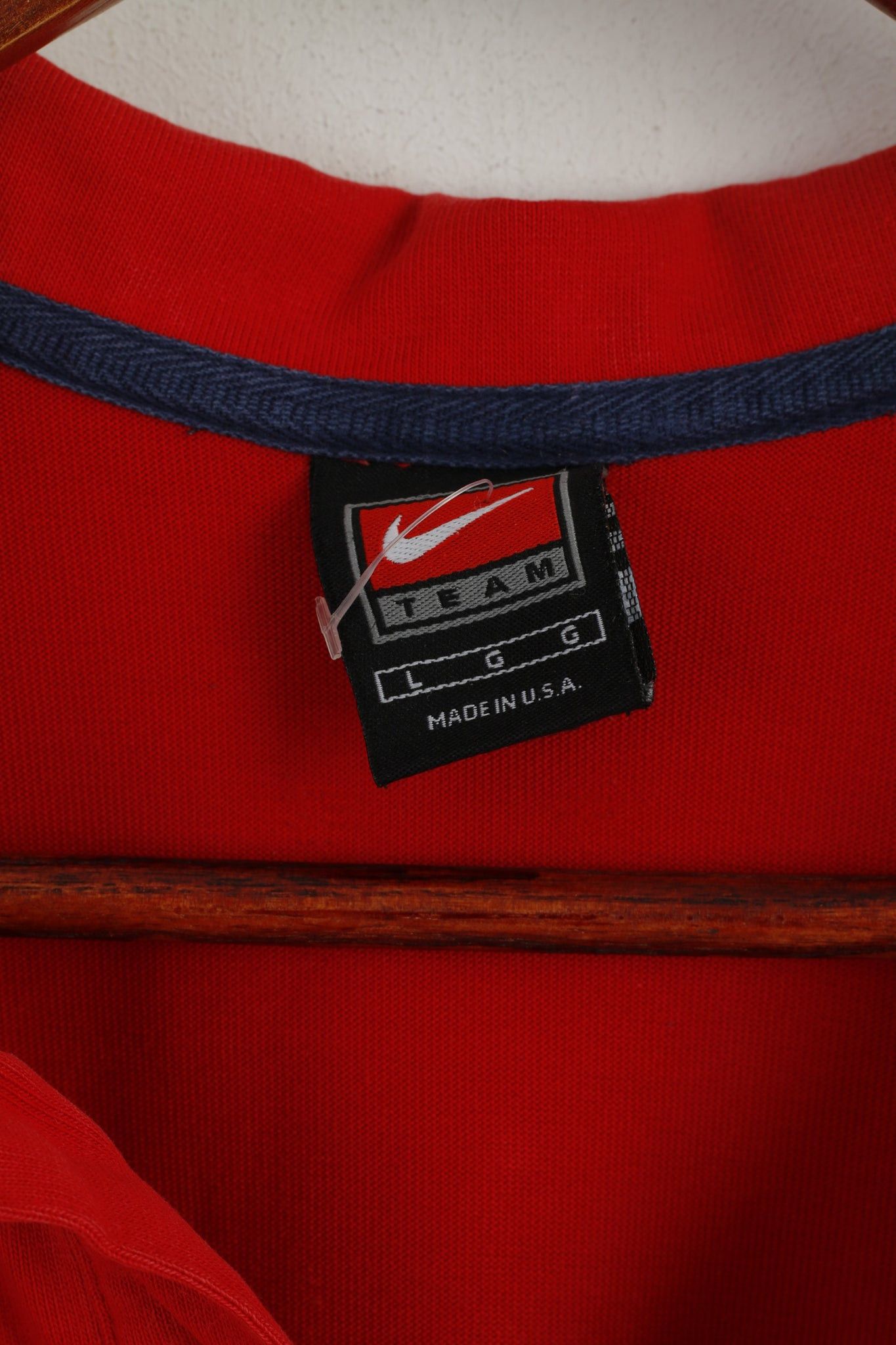 Nike Nike Team Men L Polo Shirt Red Cotton USA Football 6515 Size US L / EU 52-54 / 3 - 4 Thumbnail