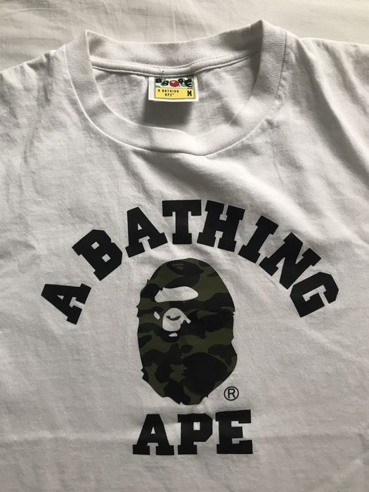 Bape BAPE 1st Camo College Tee | Grailed