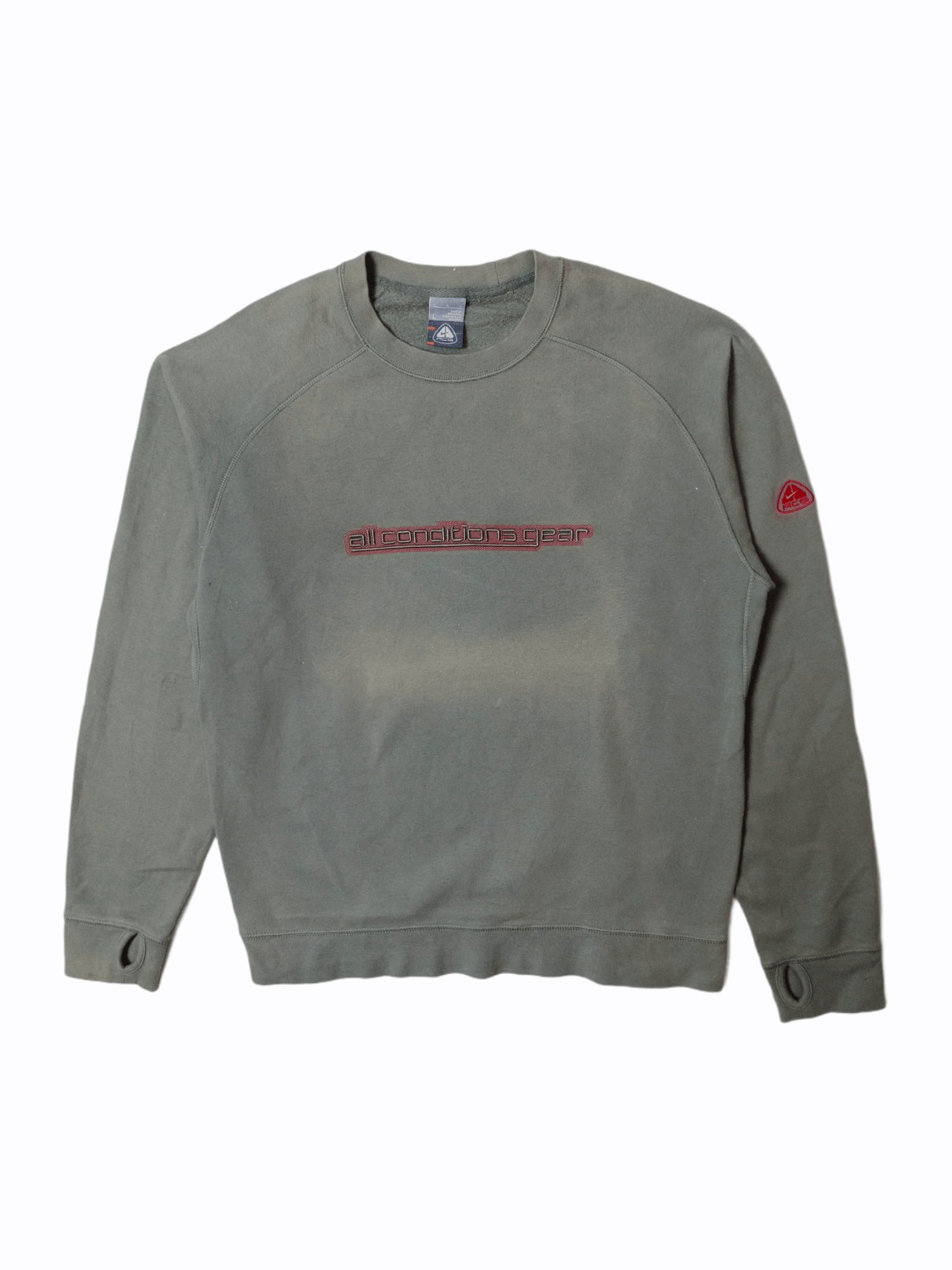 Nike × Nike ACG × Vintage Vintage Nike ACG big Logo Spell Out Sweatshirt Size US L / EU 52-54 / 3 - 1 Thumbnail