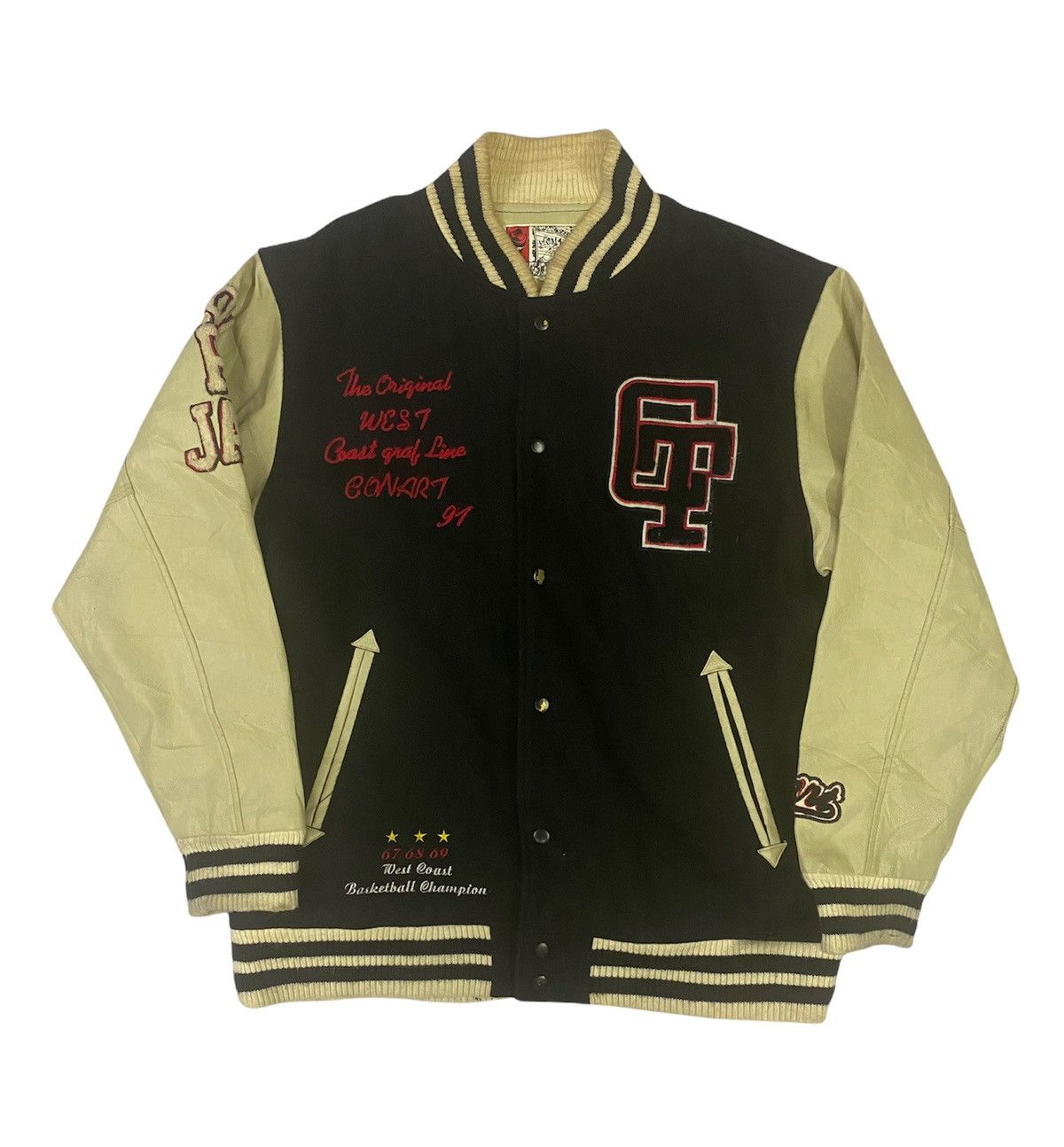 Other Vintage Conart Rap Crew Varsity Jacket Size US L / EU 52-54 / 3 - 3 Thumbnail