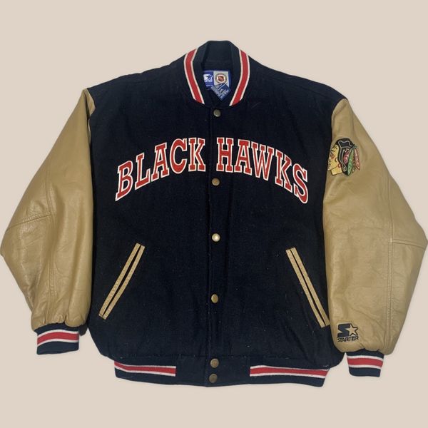 Vintage 90's Vintage Chicago Blackhawks Starter Jacket. Size Xl 