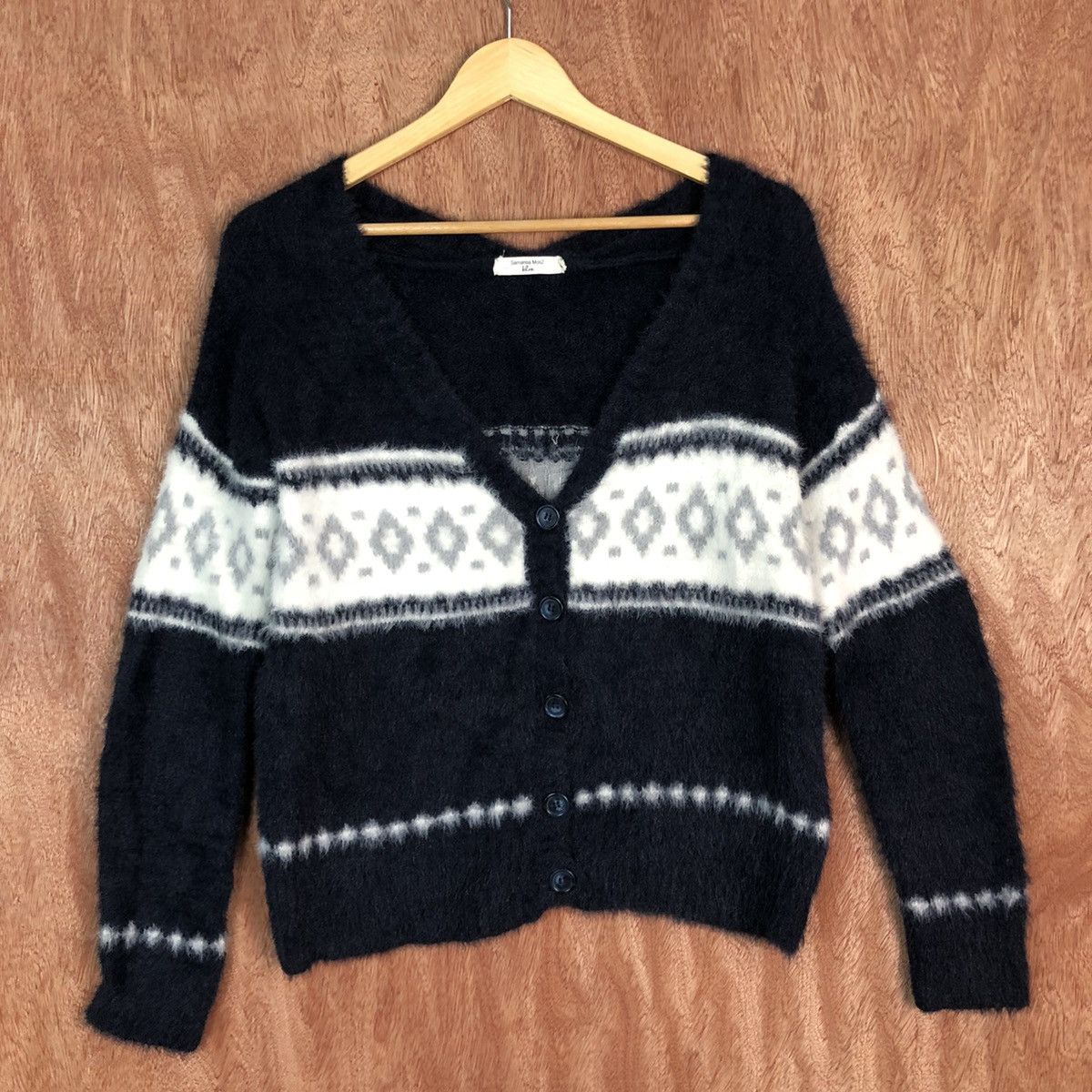 Homespun Knitwear DLL Samansa Mos Navajo shaggy Mohair Knitwear #c398 Size M / US 6-8 / IT 42-44 - 3 Thumbnail