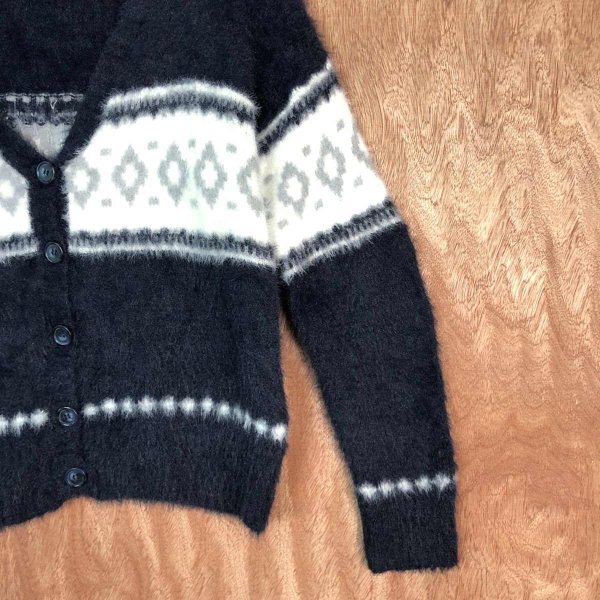 Homespun Knitwear DLL Samansa Mos Navajo shaggy Mohair Knitwear #c398 Size M / US 6-8 / IT 42-44 - 5 Thumbnail