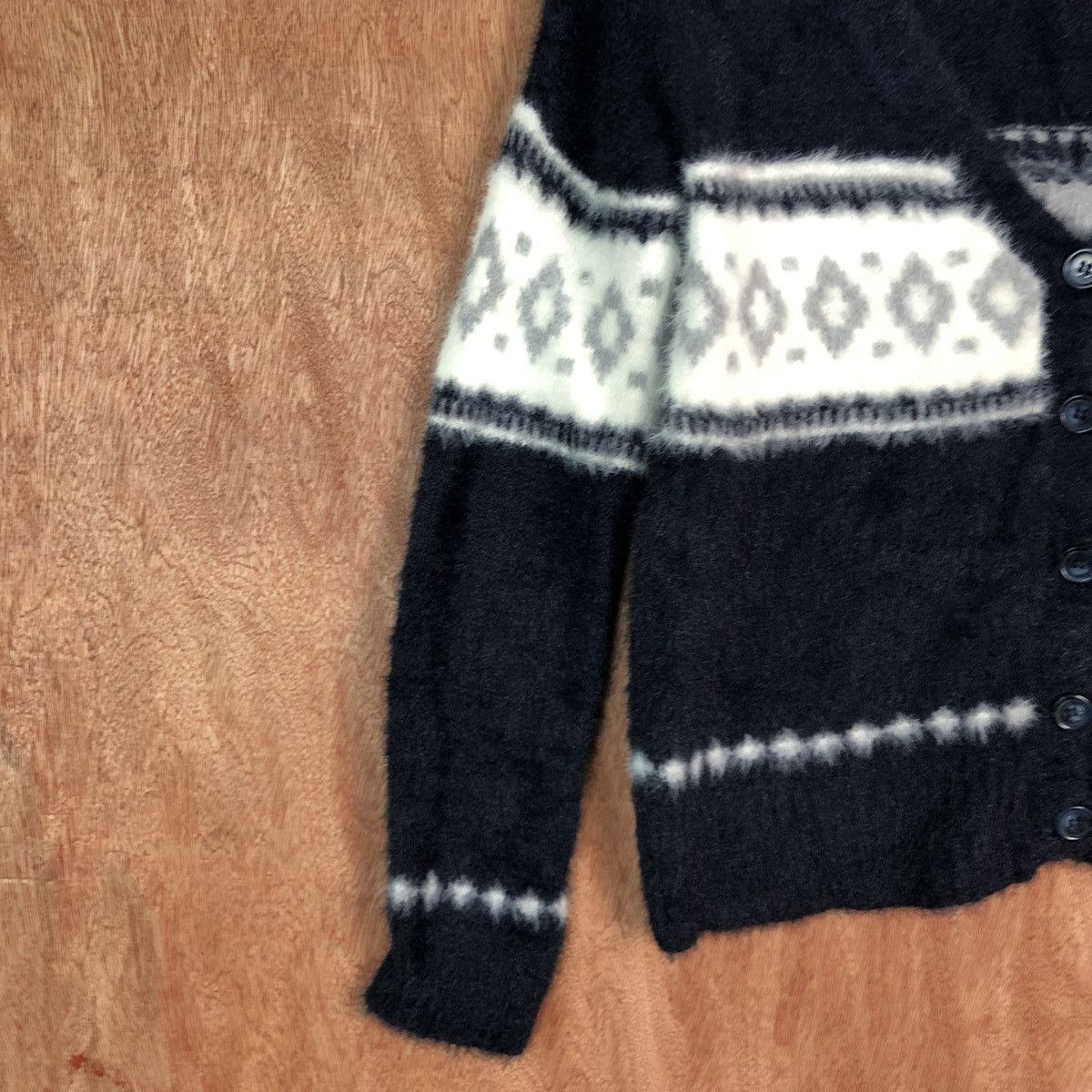 Homespun Knitwear DLL Samansa Mos Navajo shaggy Mohair Knitwear #c398 Size M / US 6-8 / IT 42-44 - 7 Thumbnail