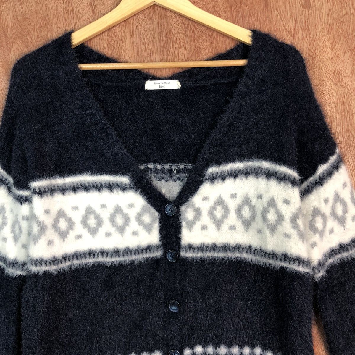 Homespun Knitwear DLL Samansa Mos Navajo shaggy Mohair Knitwear #c398 Size M / US 6-8 / IT 42-44 - 8 Thumbnail