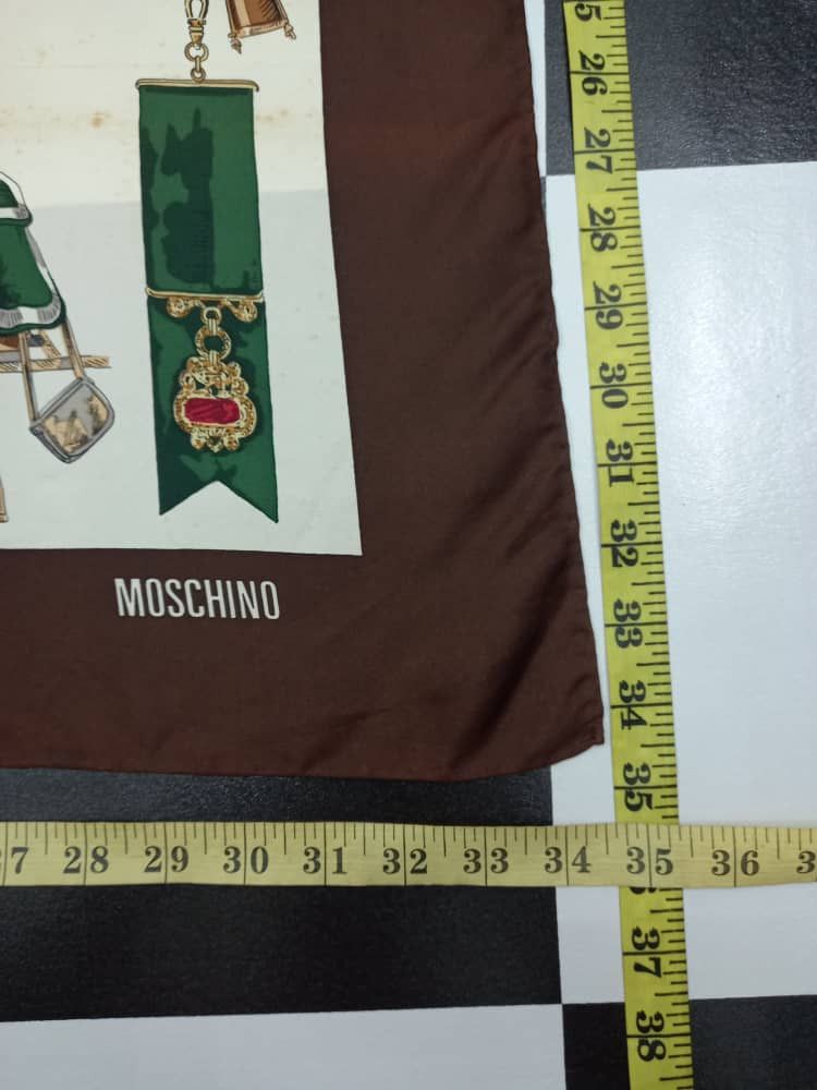 Moschino Moschino Military Silk Scarf Size ONE SIZE - 5 Thumbnail