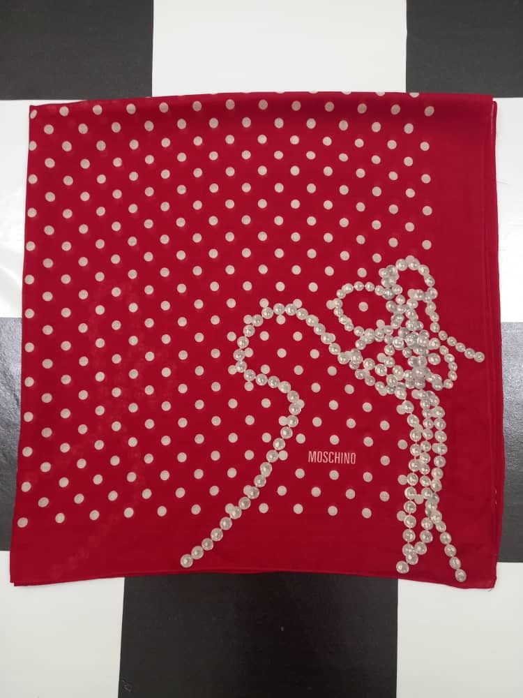 Moschino Moschino Silk Scarf Size ONE SIZE - 10 Thumbnail