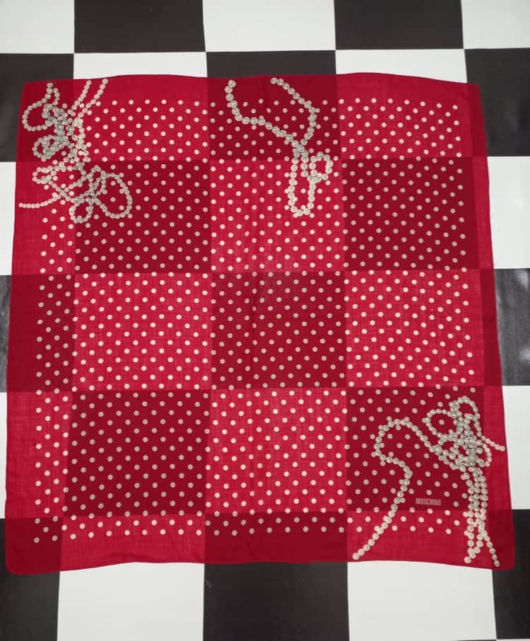 Moschino Moschino Silk Scarf Size ONE SIZE - 3 Thumbnail