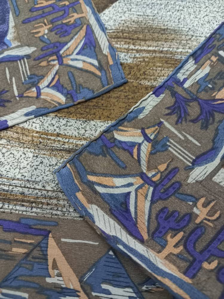 Kansai Yamamoto Kansai Yamamoto Camel Silk Scarf Size ONE SIZE - 5 Thumbnail