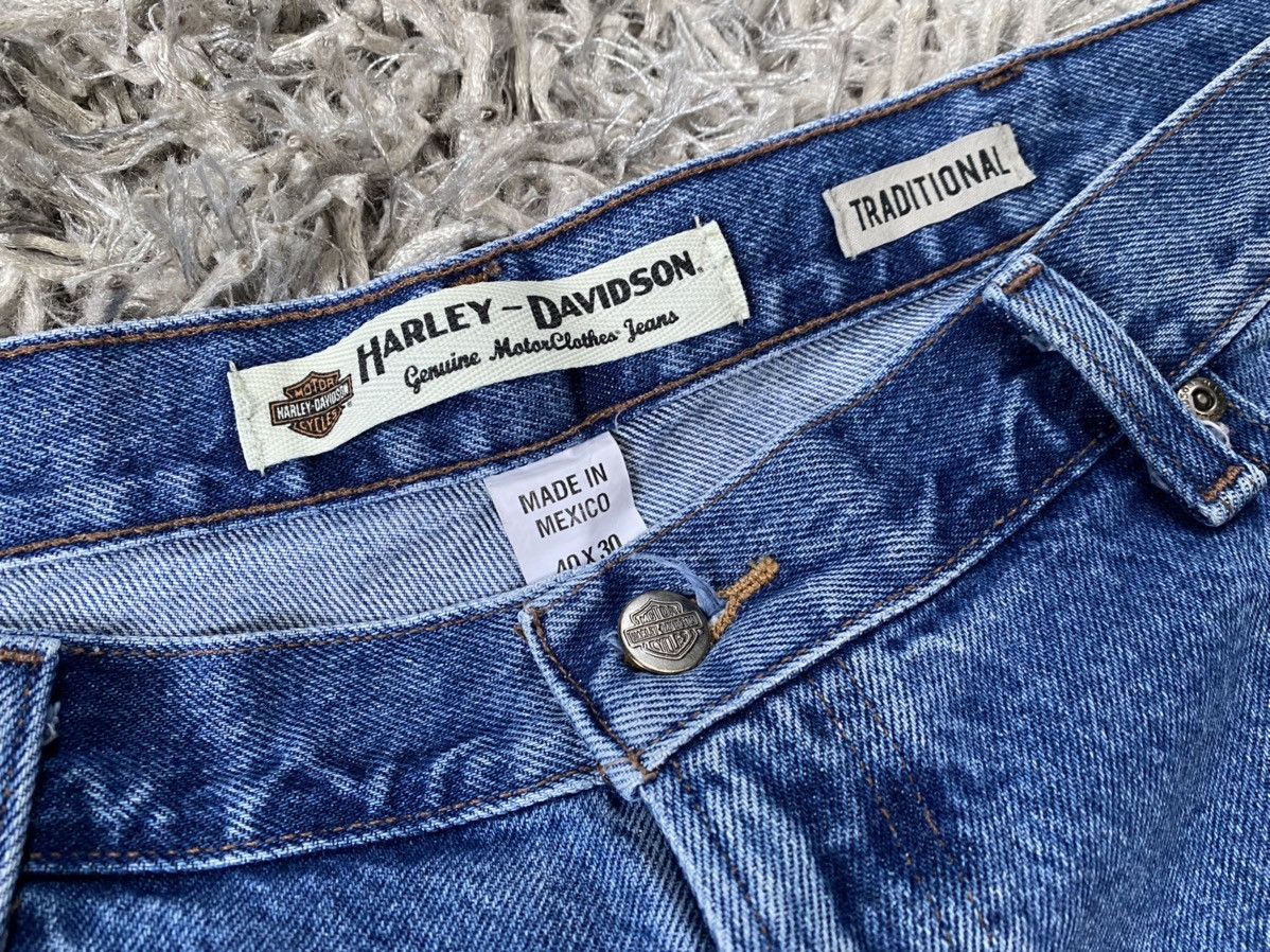 Harley Davidson × Vintage Harley Davidson blue jeans 40x30 Size US 40 / EU 56 - 5 Thumbnail