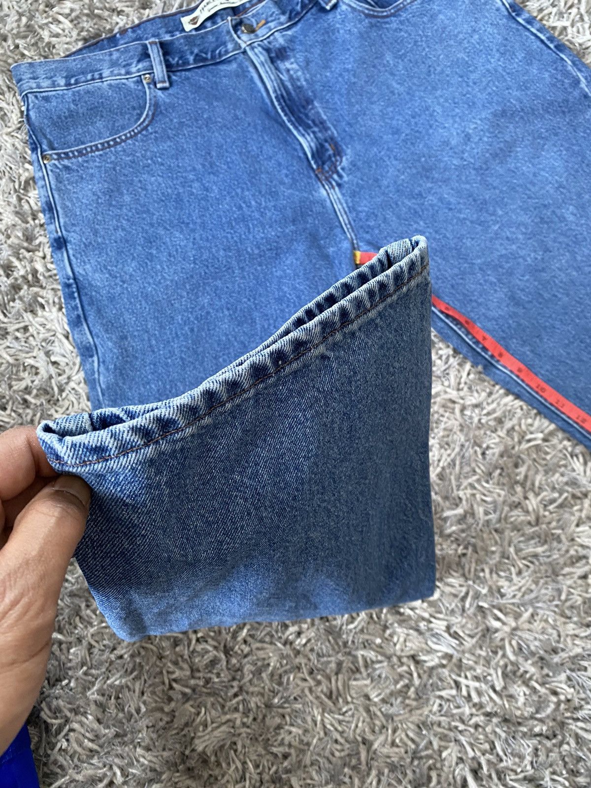 Harley Davidson × Vintage Harley Davidson blue jeans 40x30 Size US 40 / EU 56 - 11 Thumbnail