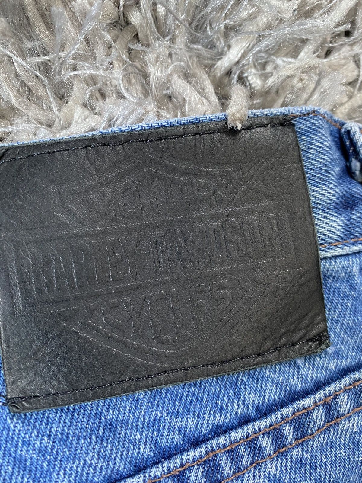 Harley Davidson × Vintage Harley Davidson blue jeans 40x30 Size US 40 / EU 56 - 10 Thumbnail