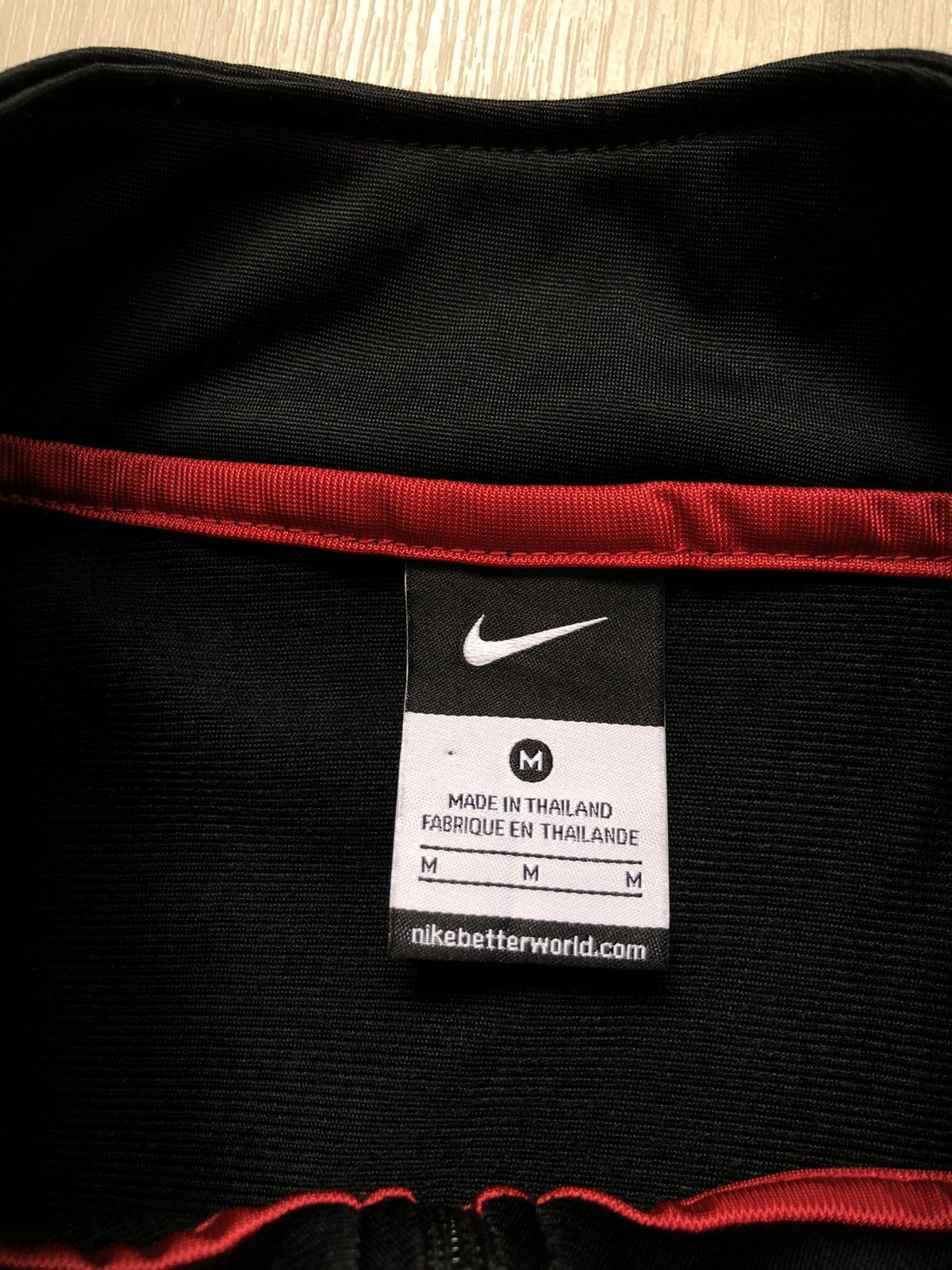 Nike × Vintage Vintage Nike Jacket Zip Black Track Top Nike Size M Size US M / EU 48-50 / 2 - 8 Thumbnail