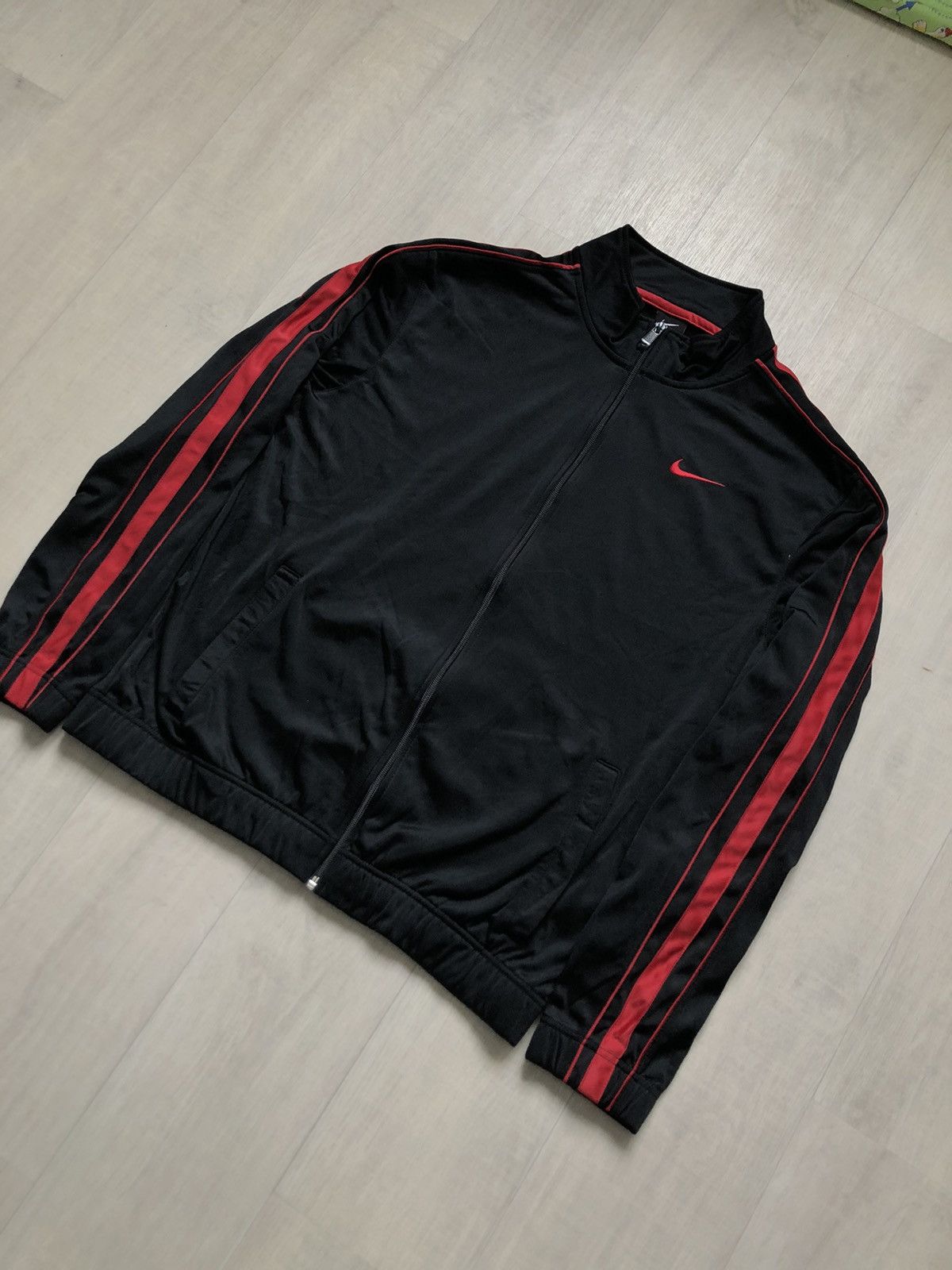 Nike × Vintage Vintage Nike Jacket Zip Black Track Top Nike Size M Size US M / EU 48-50 / 2 - 3 Thumbnail