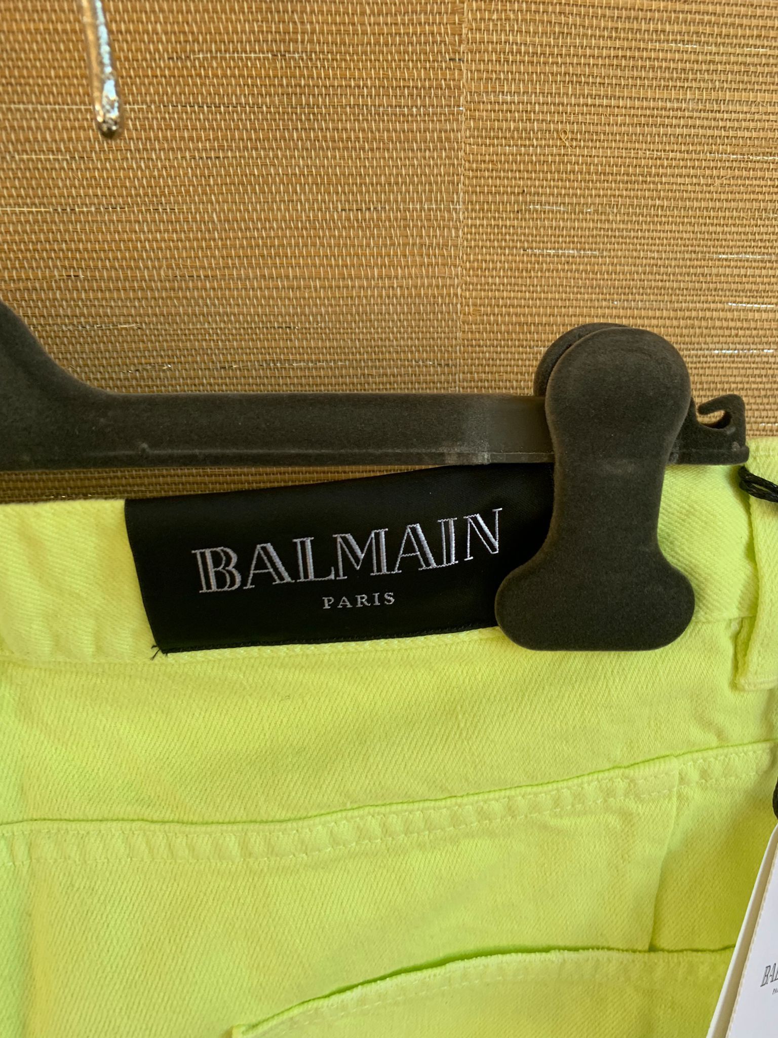 Balmain Distressed Straight Denim in Yellow Size US 32 / EU 48 - 15 Thumbnail