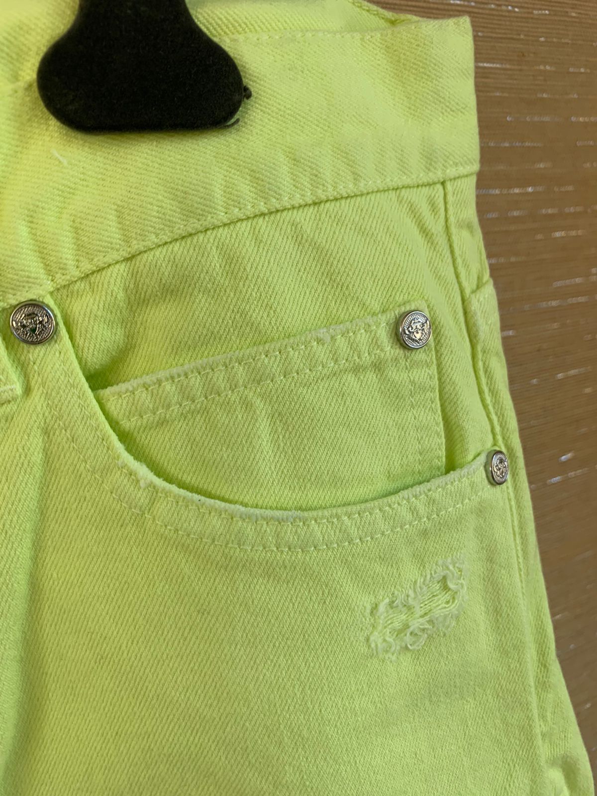 Balmain Distressed Straight Denim in Yellow Size US 32 / EU 48 - 10 Thumbnail