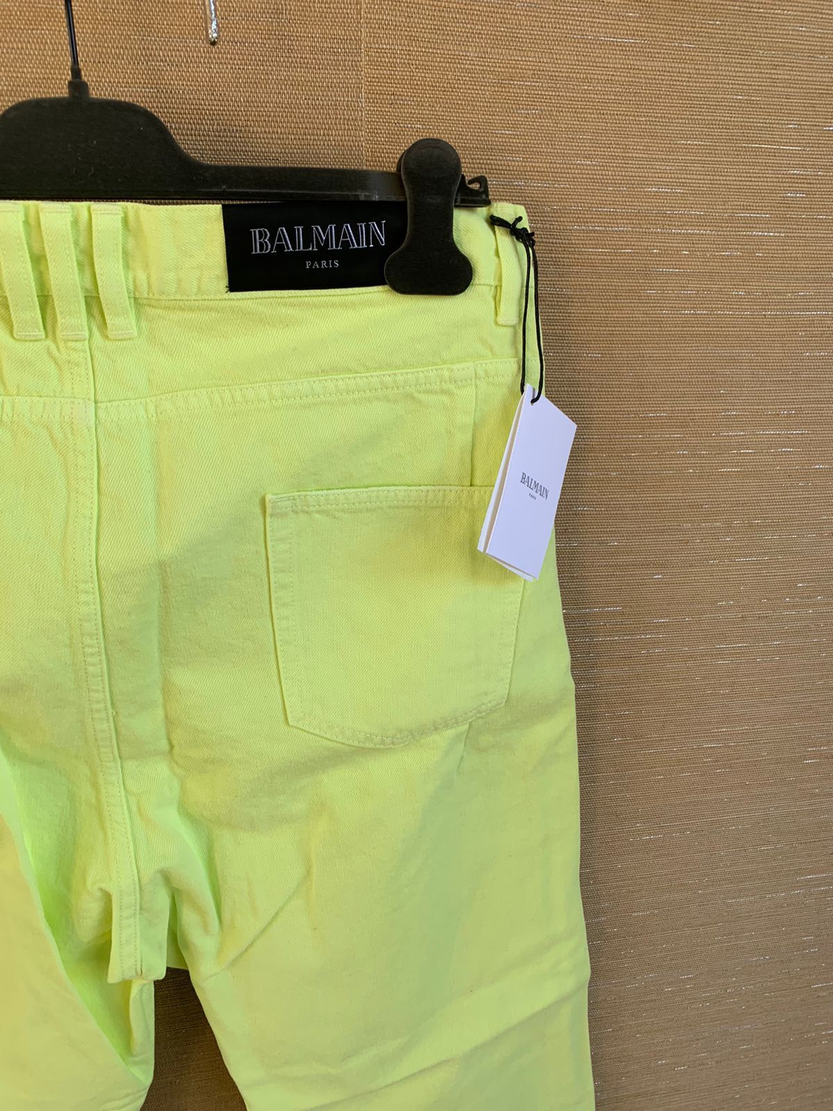 Balmain Distressed Straight Denim in Yellow Size US 32 / EU 48 - 14 Thumbnail