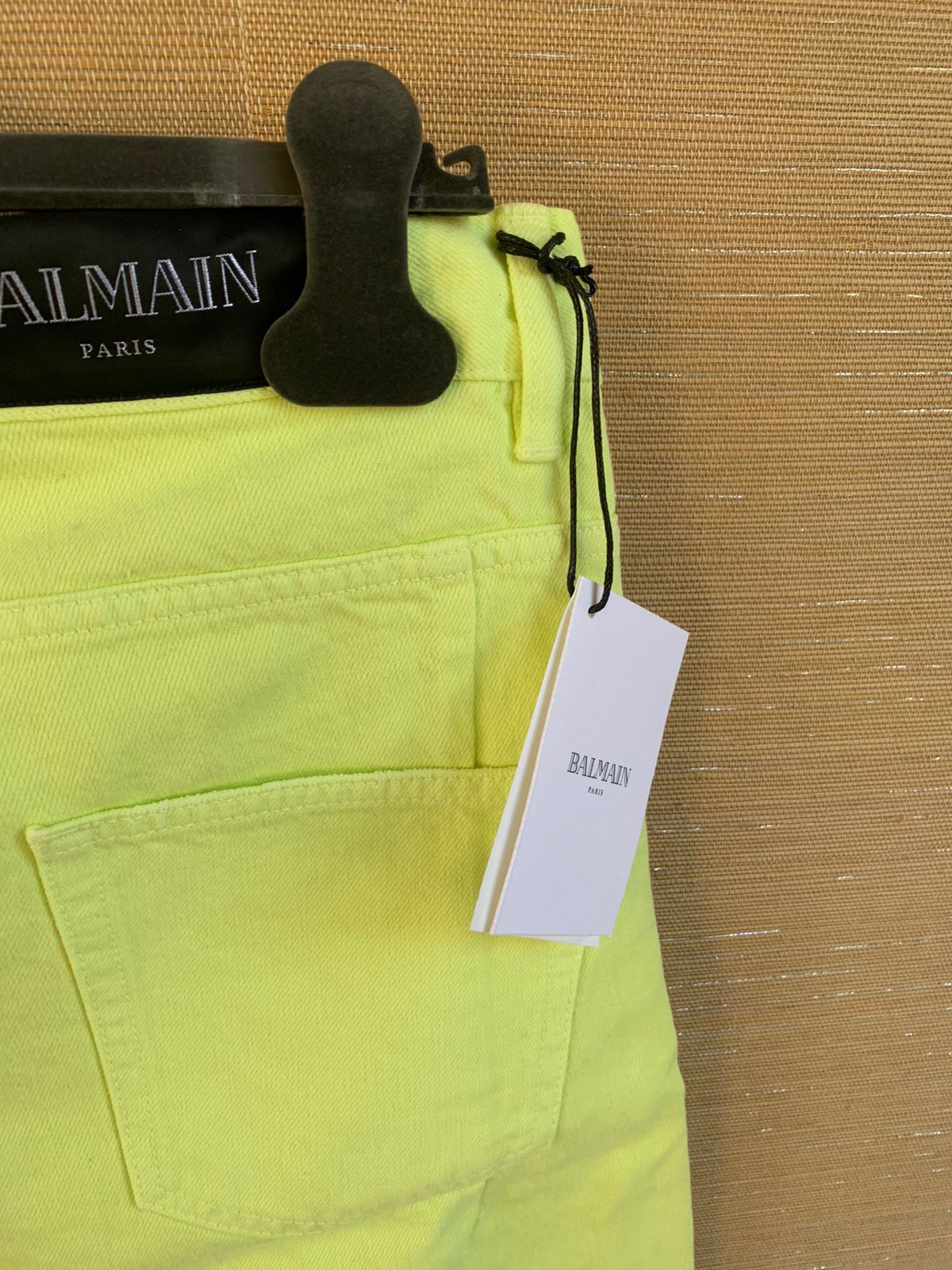 Balmain Distressed Straight Denim in Yellow Size US 32 / EU 48 - 13 Thumbnail