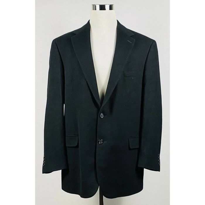 Botany 500 Botany 500 46L Sport Coat 100% Camel Hair Black Two Button ...