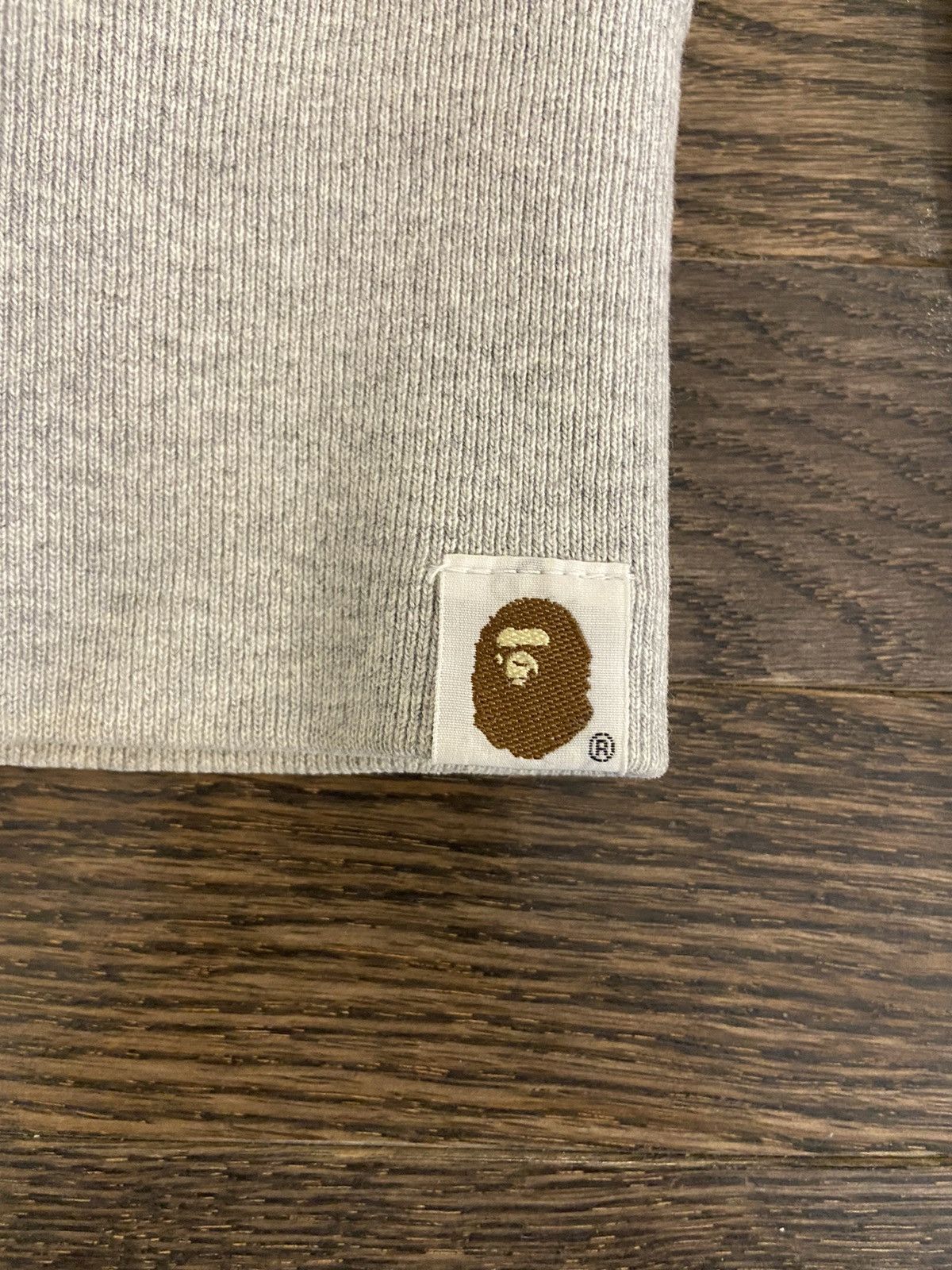 Bape OG Bape Hoodie BAPEX Felt Logo Pullover Quarter Zip Grey Size US M / EU 48-50 / 2 - 6 Thumbnail