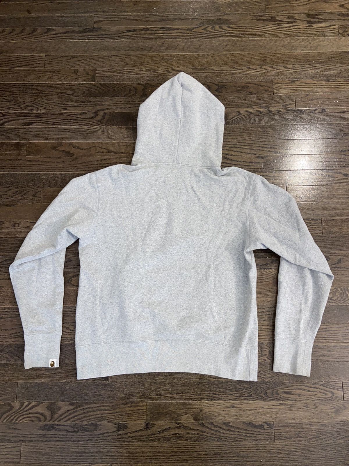 Bape OG Bape Hoodie BAPEX Felt Logo Pullover Quarter Zip Grey Size US M / EU 48-50 / 2 - 5 Thumbnail