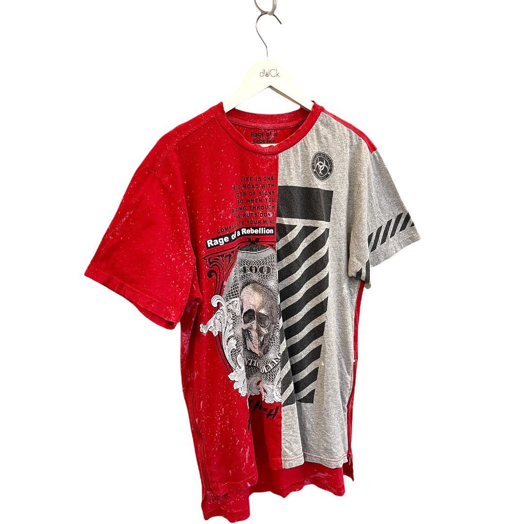 Japanese Brand × Vintage 🔥VINTAGE VERY RARE RAGE OF A REBELLION BIG SKULL FLY HIGH Size US L / EU 52-54 / 3 - 4 Thumbnail
