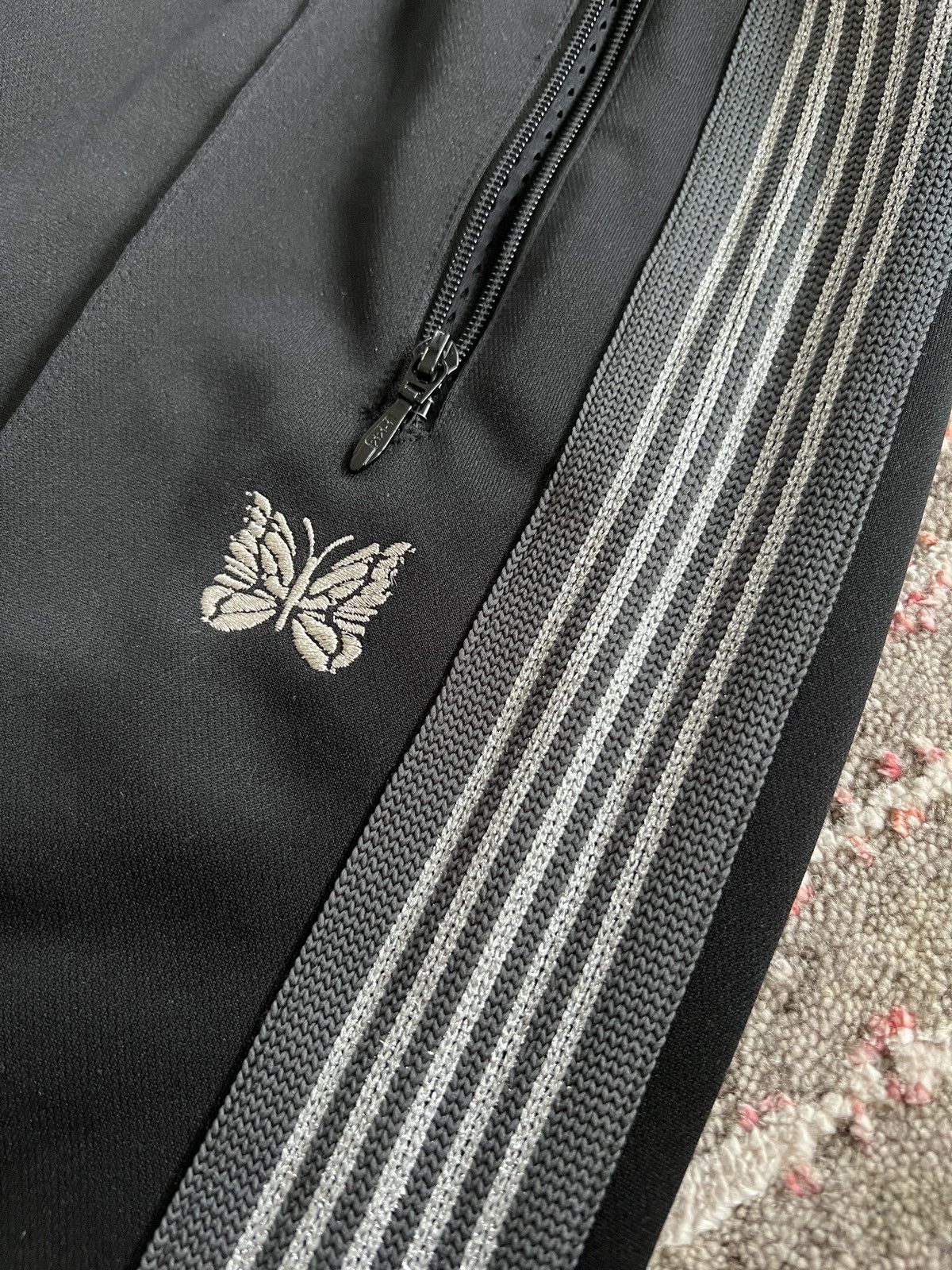 Needles Needles Japan Poly Black/Charcoal + Silver Track