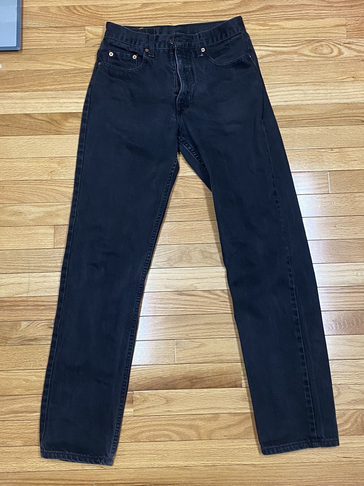 Black Vintage Orange Tab Levis 615