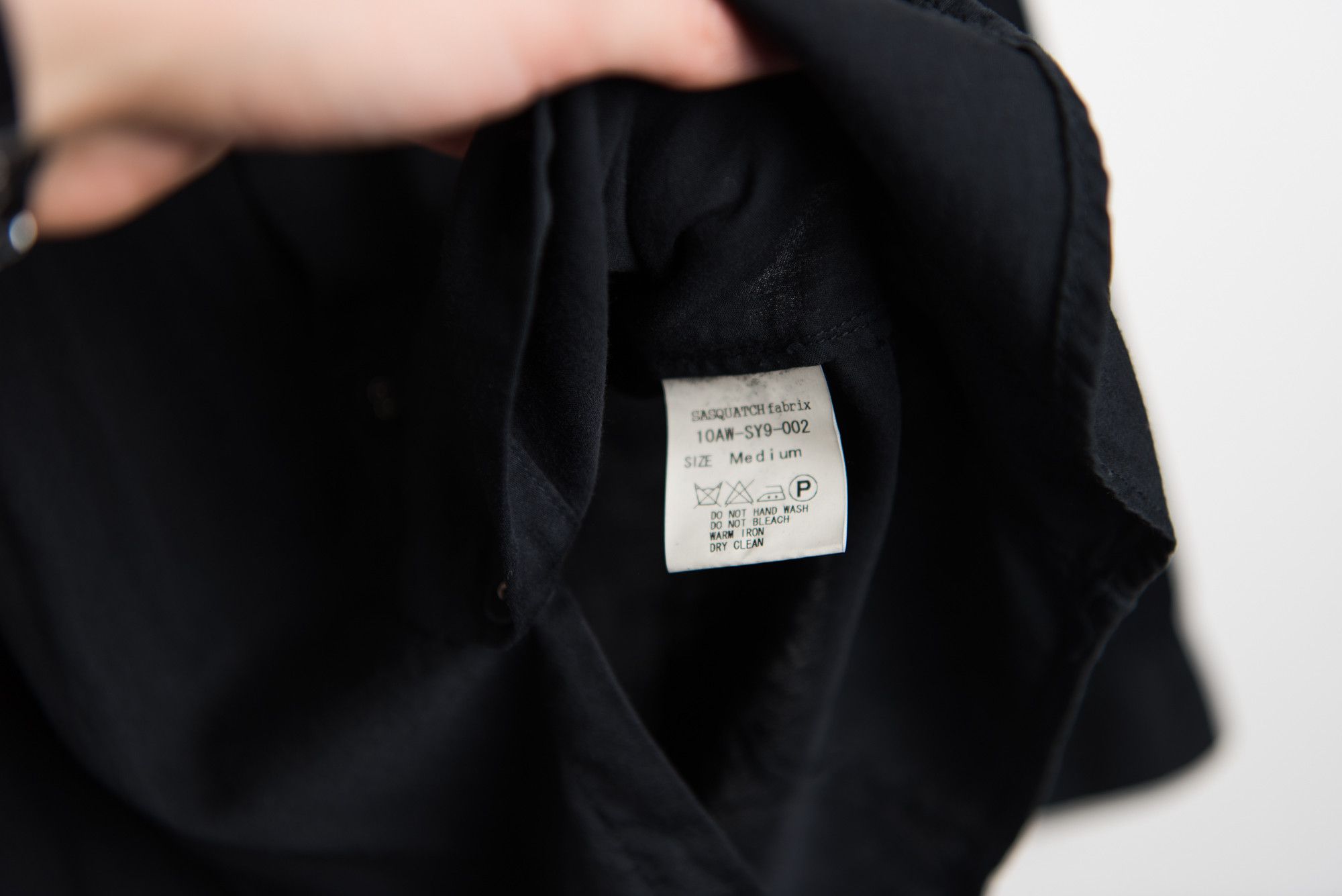 Sasquatchfabrix Black Buttonup with butterfly Size US S / EU 44-46 / 1 - 8 Thumbnail