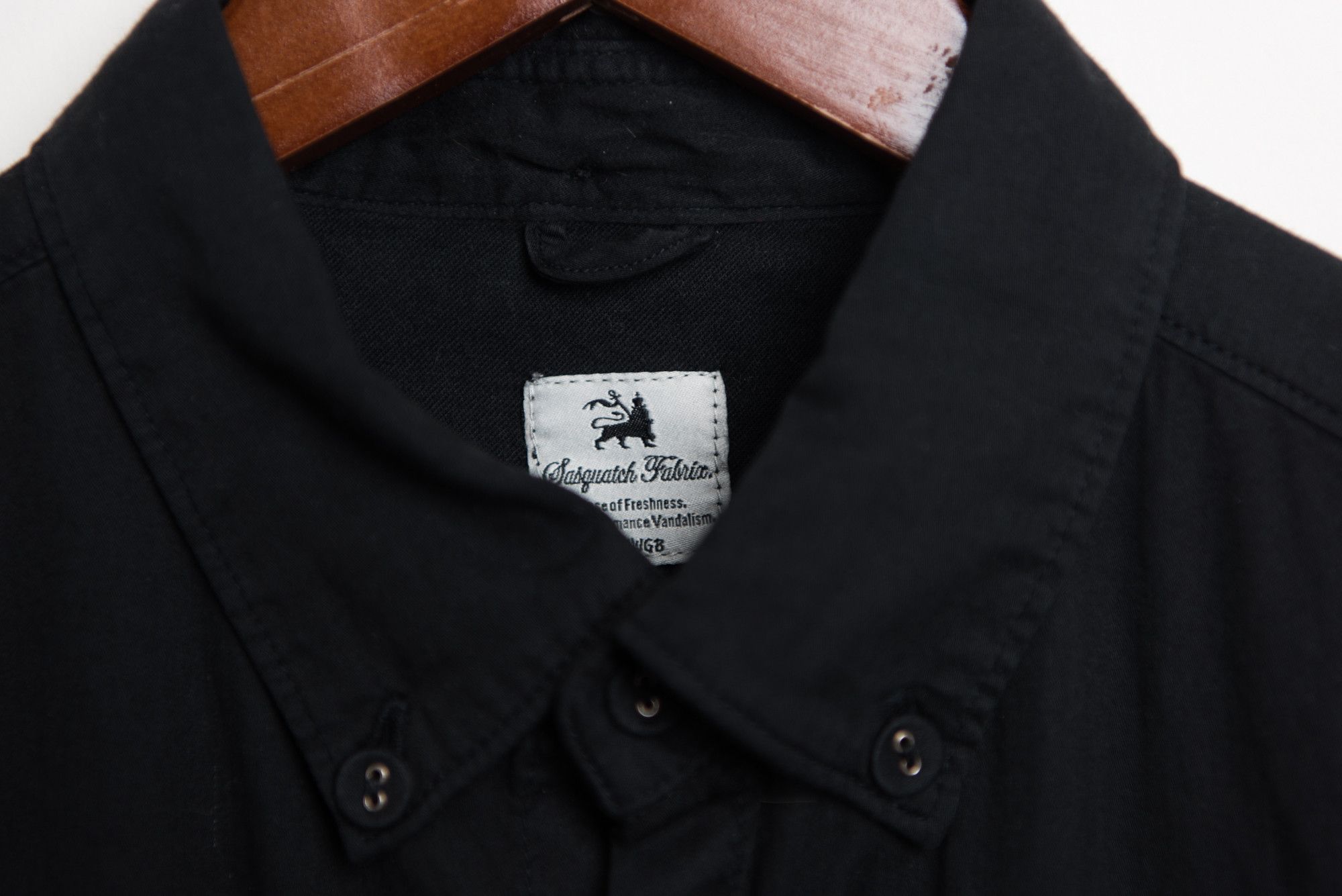 Sasquatchfabrix Black Buttonup with butterfly Size US S / EU 44-46 / 1 - 3 Thumbnail