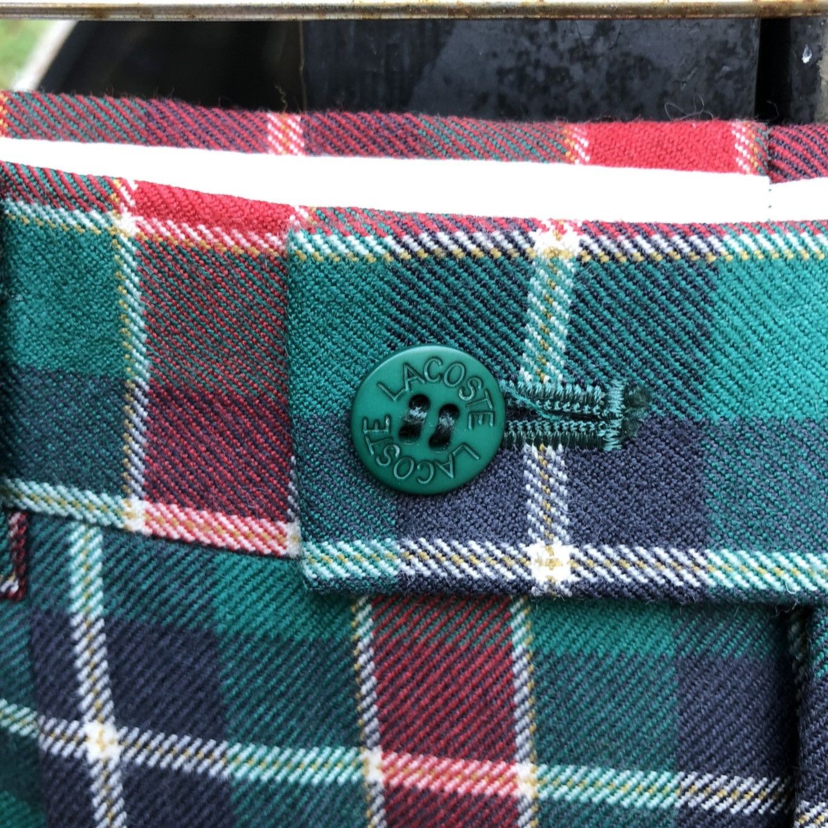 Lacoste Vintage Lacoste Checked Wool Pants Size US 30 / EU 46 - 4 Thumbnail