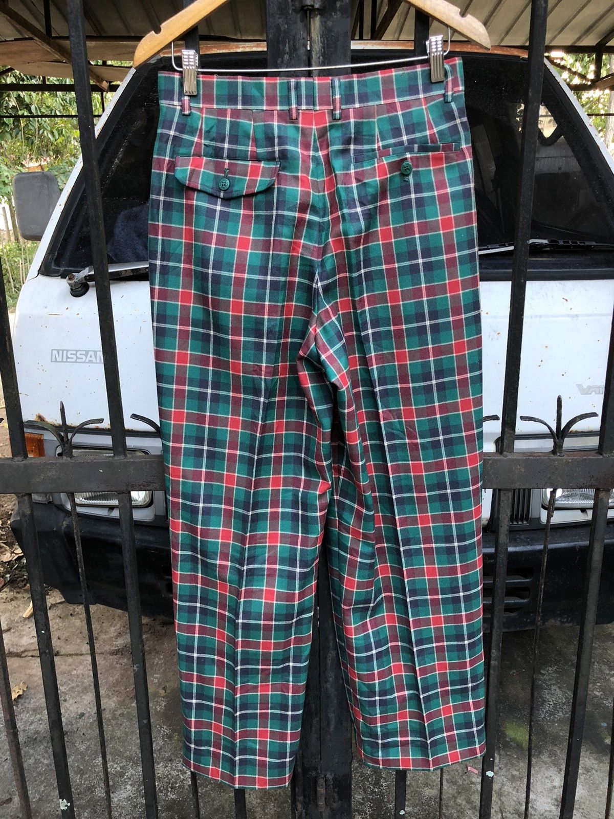 Lacoste Vintage Lacoste Checked Wool Pants Size US 30 / EU 46 - 8 Thumbnail
