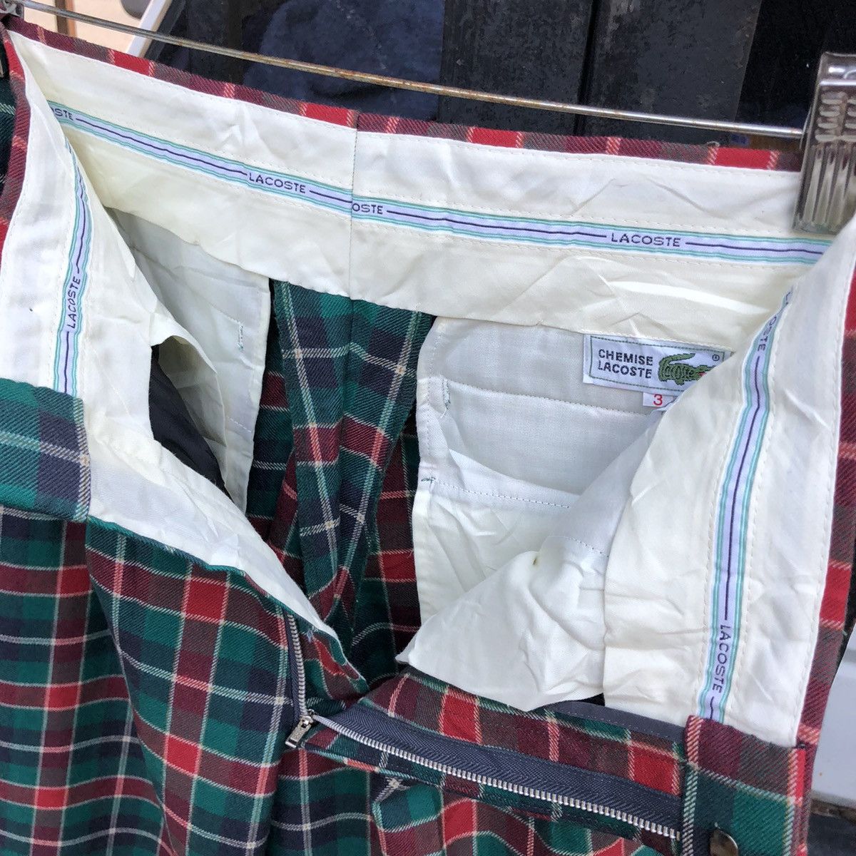Lacoste Vintage Lacoste Checked Wool Pants Size US 30 / EU 46 - 6 Thumbnail
