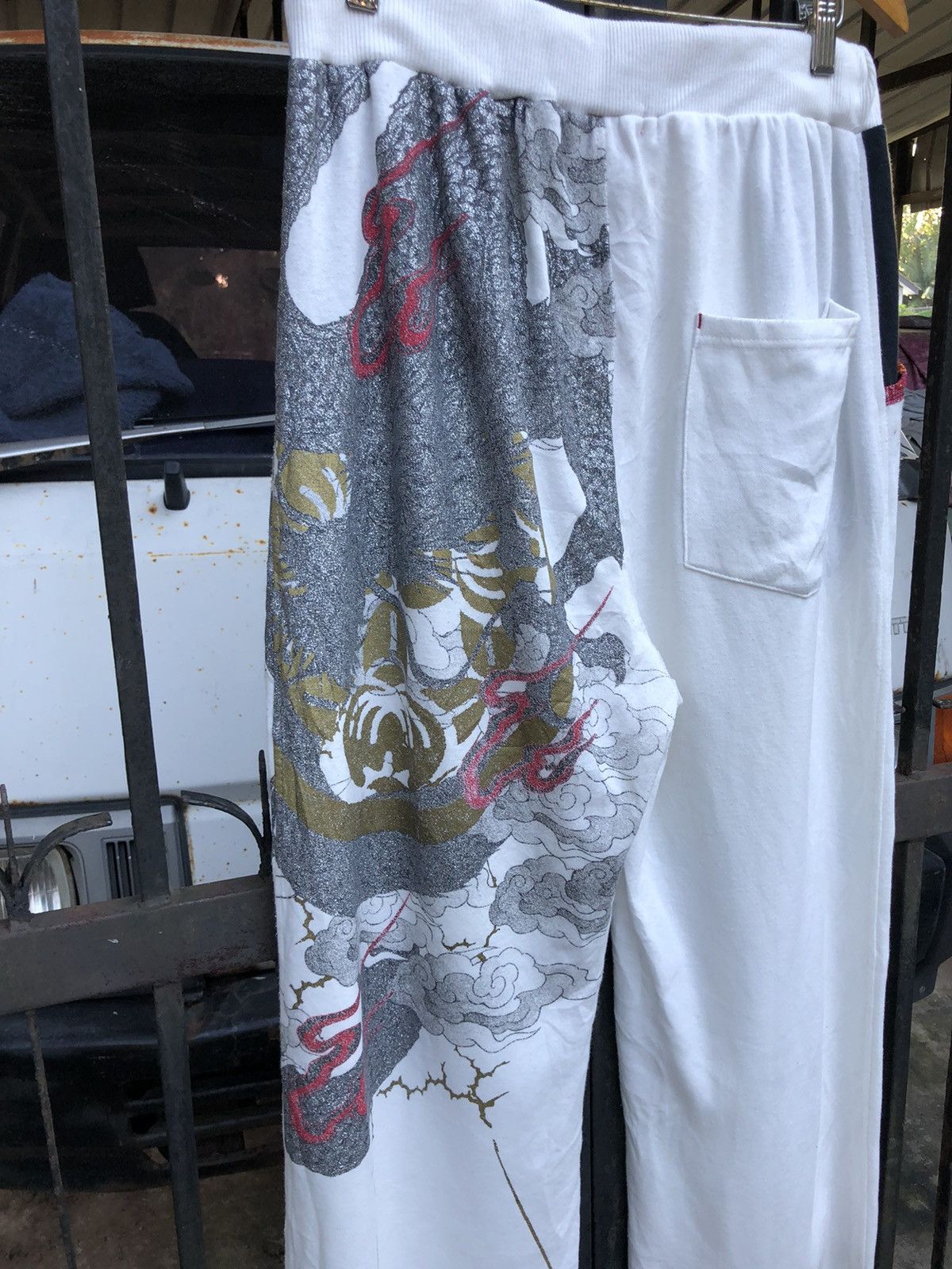 Japanese Brand Japanese Sukajan Dragon Style Sweatpants Size US 33 - 4 Thumbnail