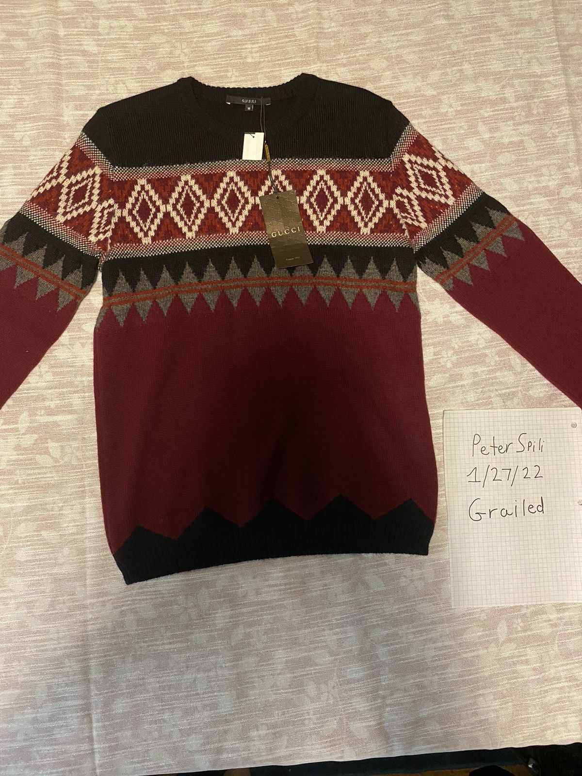 Gucci Gucci Fair Isle Wool knit Crewneck Size US M / EU 48-50 / 2 - 7 Thumbnail