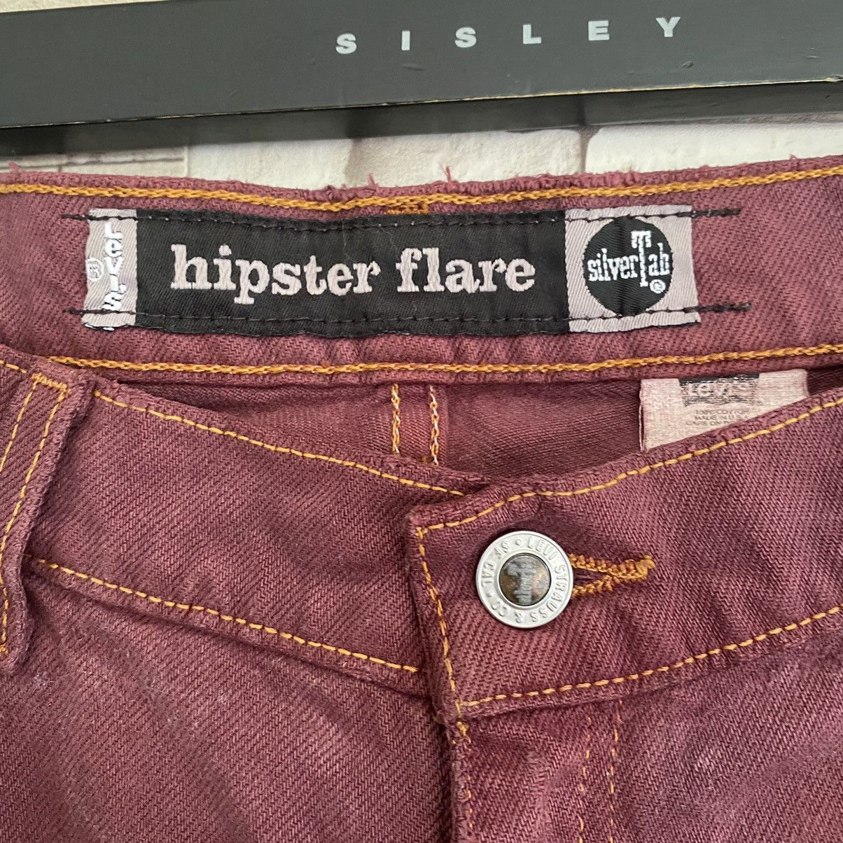 Levi's Vintage 90s Levis Silvertab Hipster Flare Jeans 33x32 Size US 33 - 8 Thumbnail