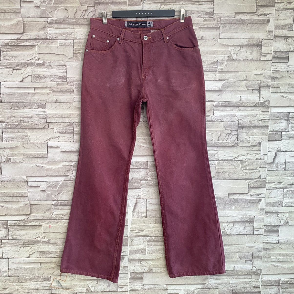 Levi's Vintage 90s Levis Silvertab Hipster Flare Jeans 33x32 Size US 33 - 3 Thumbnail