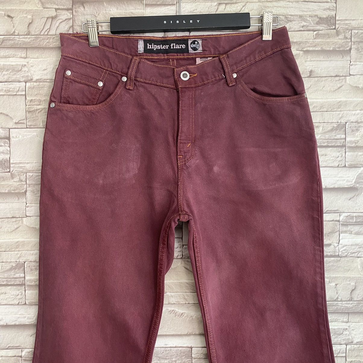 Levi's Vintage 90s Levis Silvertab Hipster Flare Jeans 33x32 Size US 33 - 4 Thumbnail